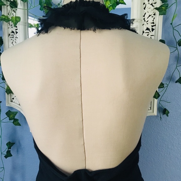 Black Ruffled Vest - Picture 4 of 7